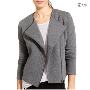 NWOT Athleta Belvedere Quilted Moto Side-Zip Jacket
